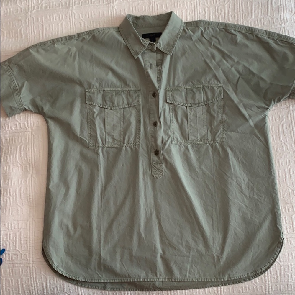 Jcrew Short Sleeved Popover